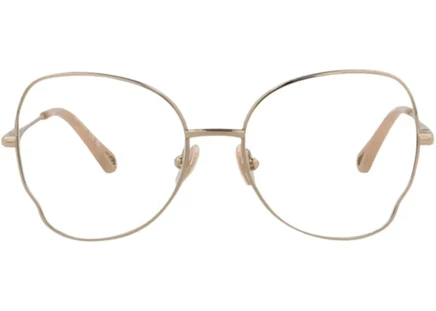 Женская оправа Chloe CH0098O круглая, золотистая/прозрачная