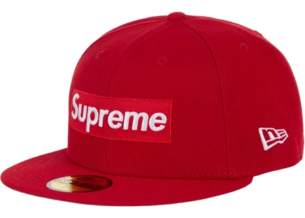 Supreme Shop Box Logo New Era 59Fifty Fitted Hat Red red
