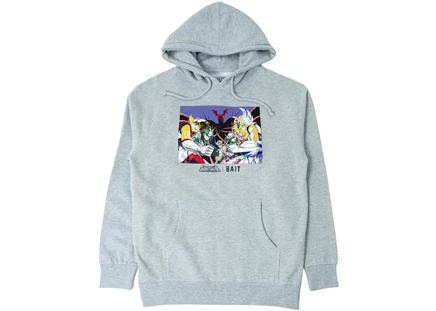 Мужское худи BAIT x Saint Seiya Group Zodiac, серое