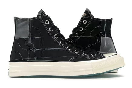 Мужские кеды converse chuck taylor 70, черно-белые