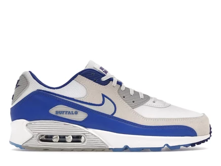 Мужские кроссовки Nike Air Max 90 Buffalo Bills, белый/ярко-синий/черный