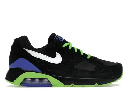 Мужские кеды Nike Air Max 180 Joker, черно-бело-зеленые
