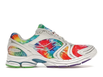 Мужские кроссовки Saucony ProGrid Triumph 4 тай-дай, белые