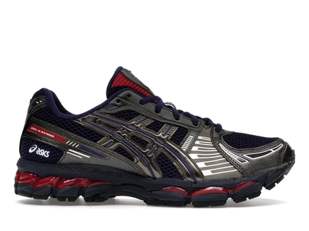 Мужские кроссовки Asics Gel‑Kayano 12.1 Kith Marvel vs. Capcom Captain America, темно‑синие/антрацитовые