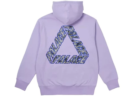 Мужское худи Palace P-3 Snake с аппликацией, лиловое