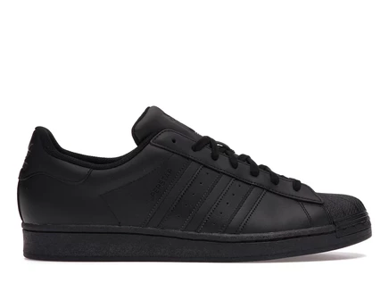 Унисекс кроссовки Adidas Superstar кожаные, черные