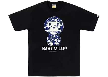 Мужская футболка Bape Baby Milo BAPEC, черная