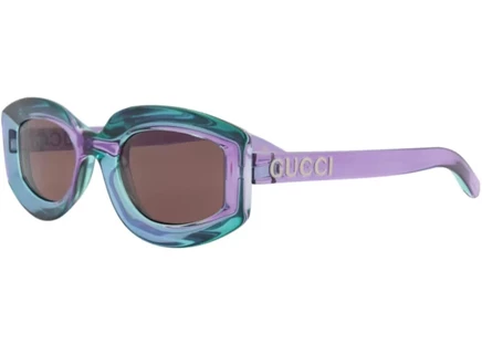 Солнцезащитные очки Gucci GG1719S, фиолетово-коричневые