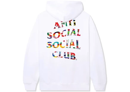 Мужское худи Anti Social Social Club Flag Collage, белое