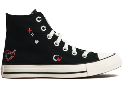 Женские кеды Converse Chuck Taylor All Star Hi Y2K Heart, черные