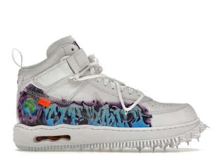 Мужские кроссовки Nike Air Force 1 Mid Off-White, белые