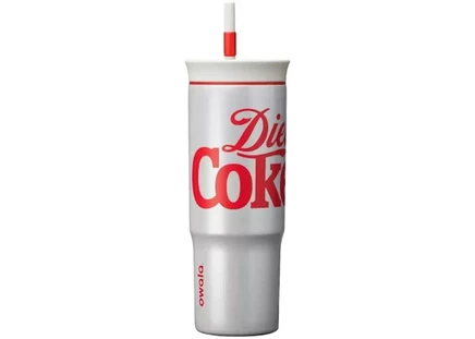 Термостакан Owala 710 мл с трубочкой, Classic Diet Coke