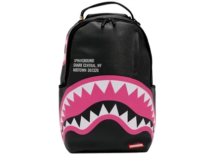 Рюкзак Sprayground Shark Central DLXSV, черно-розовый