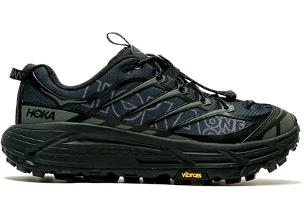 Мужские кроссовки Hoka One One Mafate Three2 Wordmark, черные/Outer Orbit