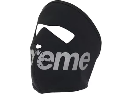 Унисекс маска для лица Supreme FW25 с технологией WINDSTOPPER, черная
