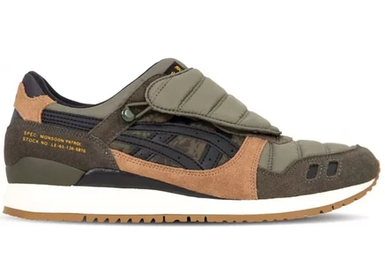 Мужские кроссовки Asics Gel-Lyte III x SBTG Monsoon Patrol, коричнево-оливковые