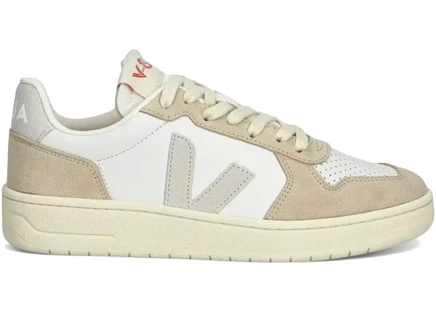 Мужские кроссовки Veja V-82 Leather, бело-миндальные