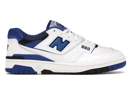 Мужские кроссовки New Balance 550, бело-голубые