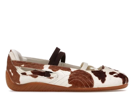 Женские кроссовки Puma Speedcat Ballet Cow Print, коричнево-белые