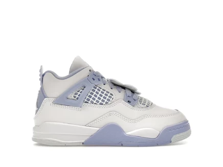 Детские кроссовки Jordan 4 Forget Me Not, бело-голубые