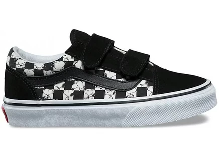 Детские кроссовки Vans Old Skool Peanuts Snoopy Checkerboard
