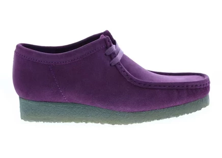 Мужские ботинки Clarks Wallabee, фиолетово-зеленые