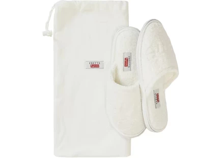 Унисекс домашние тапочки Supreme x Frette, белые