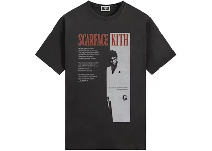 Мужская футболка Kith x Scarface Film Poster Vintage, черная