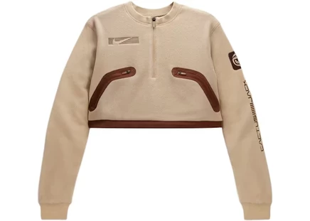 Женская толстовка Travis Scott x Nike NRG BH PO Crew, кремовая