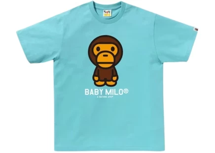 Мужская футболка Bape Baby Milo, синяя