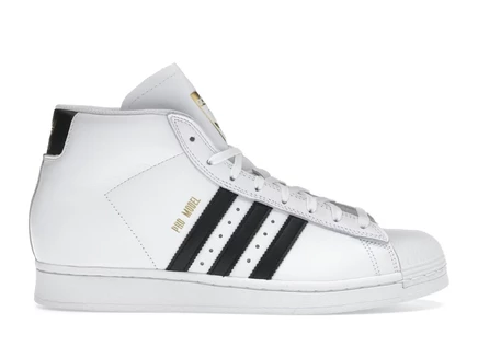 Мужские кроссовки Adidas Pro Model ADV, бело-черные