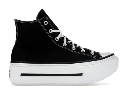Мужские высокие кеды Converse Chuck Taylor All Star Lift Double Stack Hi, черно-белые