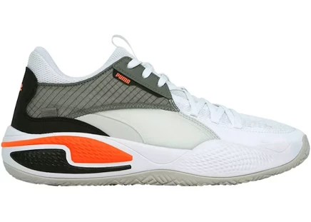 Кроссовки Puma Court Rider, белые с красным