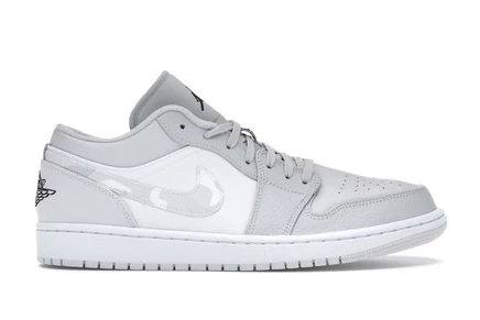 Мужские кроссовки Jordan 1 Low, белый камуфляж