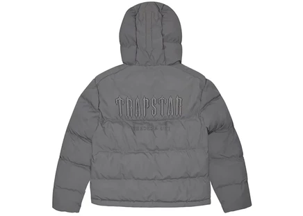 Пуховик Trapstar Decoded 2.0 с капюшоном, серый