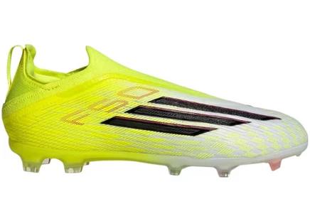 Футбольные бутсы Adidas F50 Elite Laceless FG (GS), желто‑черно‑красные