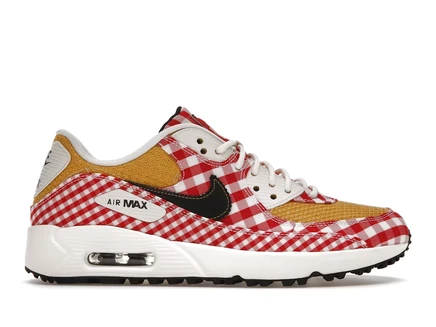 Мужские кроссовки Nike Air Max 90 Golf Picnic, красно-белые