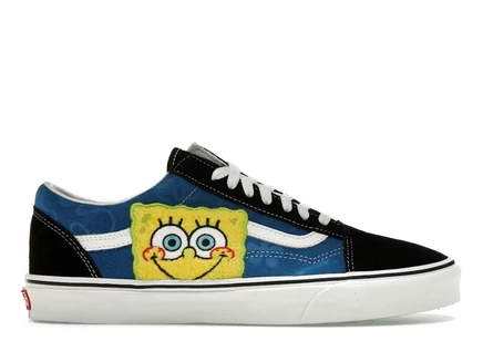 Мужские кроссовки Vans Old Skool SpongeBob, черно-синие