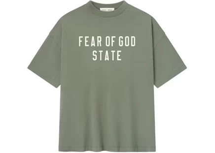 Мужская футболка Fear of God Essentials 90s, moss