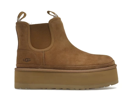 Женские ботинки UGG Neumel Platform Chelsea, каштановые