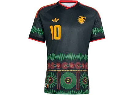 Футбольная майка adidas Jamaica 2026 Bob Marley, черная