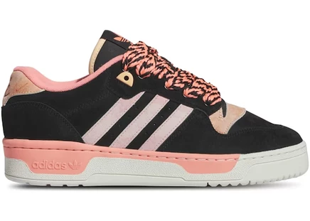 Мужские кроссовки Adidas Rivalry Low, черно-оранжевые