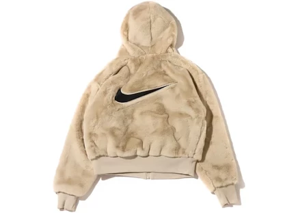 Женская куртка Nike Essentials из искусственного меха, rattan/black