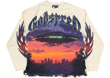 Мужской лонгслив godspeed u.a.p, слоновая кость