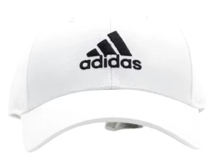 Унисекс бейсболка Adidas Cotton Twill, белая