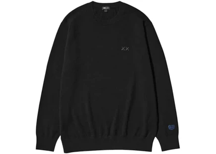 Унисекс джемпер Uniqlo x KAWS кашемировый, черный