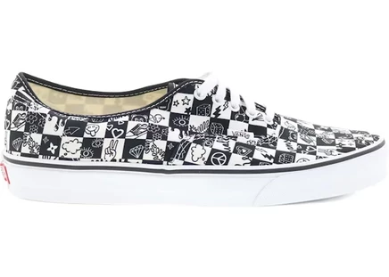 Мужские кеды Vans Authentic Doodle, черно-белые