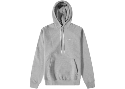 Мужское флисовое худи NikeLab Solo Swoosh, тёмно-серый меланж