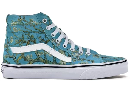 Унисекс высокие кеды Vans Sk8-Hi Van Gogh Almond Blossom, миндально-белые