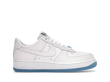Женские кроссовки Nike Air Force 1 Low LX UV Reactive, белые с сине-красными акцентами
